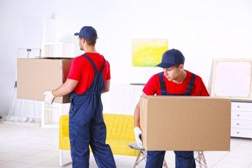 Local home moving team preparing a residential move in Kingscross