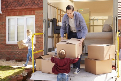 Removal team preparing urgent furniture move in Kings Cross