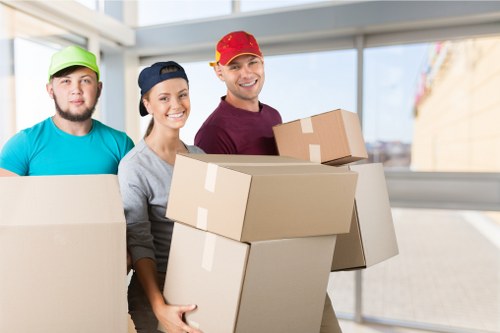 Removal team planning a move in the Kingscross area