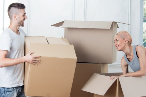 Professional movers planning access and parking for a Kingscross relocation