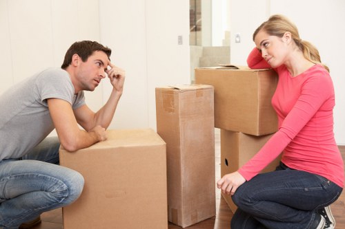 Careful loading of household furniture for a Kingscross move